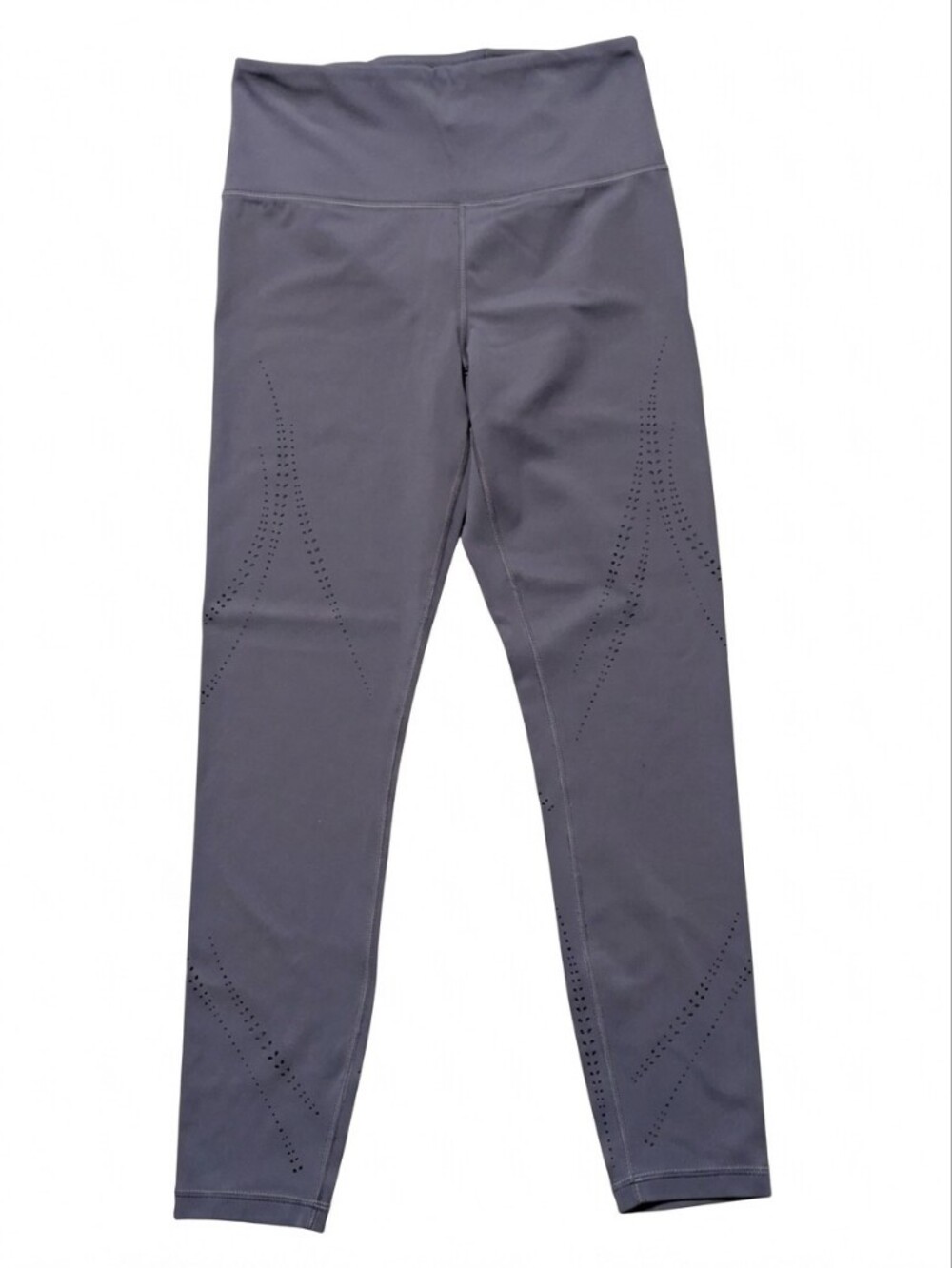 ATHLETA Elation Lasercut Tight Gray High Rise Leggings - Size Small S/P